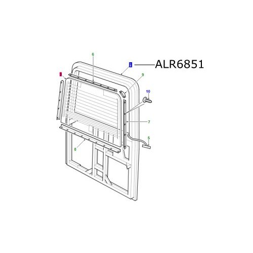 Hayon Land Rover Defender pana la 2007 ALR6851