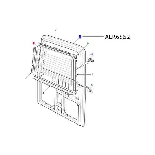 Hayon Land Rover Defender 1995-2001 ALR6852