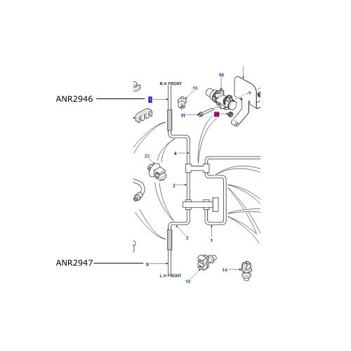 Conducta etrier frana fata stanga Defender 1994-1998 ANR2947