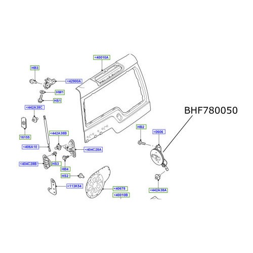 Cablu hayon inferior Discovery 3 si 4  BHF780050