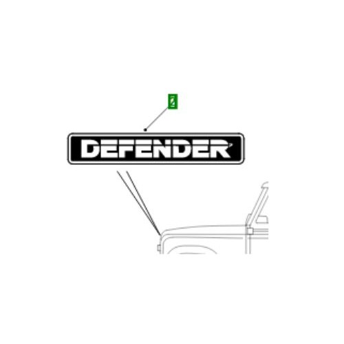Emblema logo capota Defender BTR1045
