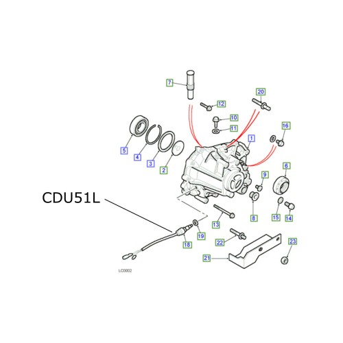 Senzor lampa marsarier LR Freelander 1 CDU51L