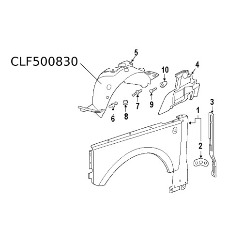 Carenaj roata Range Rover CLF500830