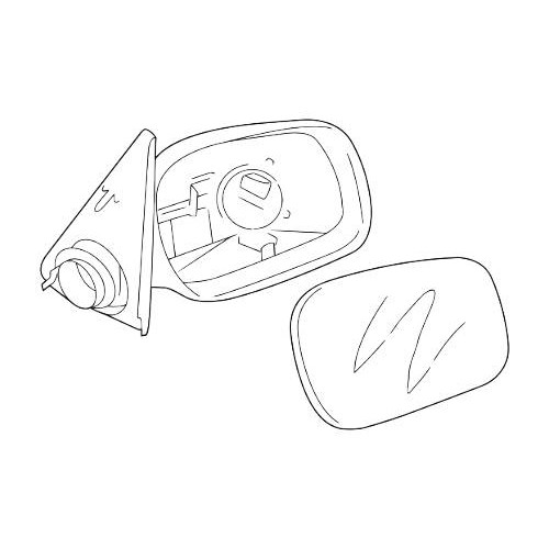 Oglinda stanga ansamblu Freelander 1  CRB501081PMD