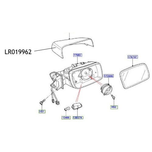 Capac oglinda Land Rover Freelander Discovery Range Rover LR019962