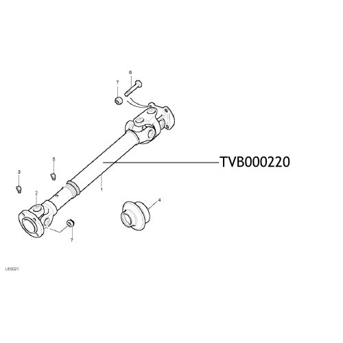 Cardan Discovery TD5 TVB000220 TVB000110 TVB000100