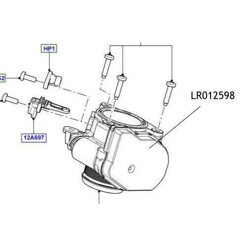 Clapeta acceleratie Freelander Range Rover LR012598