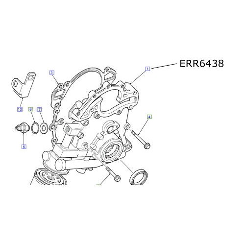 Pompa ulei capac distributie ansamblu Discovery 2 Range Rover P38 motor V8 ERR6438