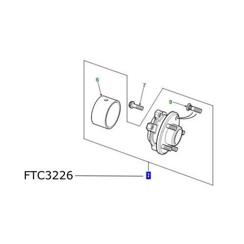 Butuc roata fata dreapta Range Rover P38 FTC3226