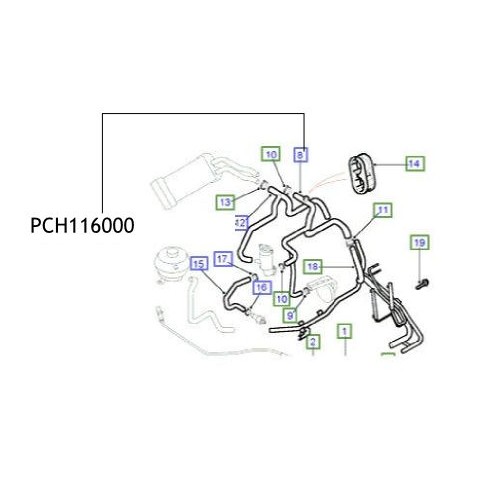 Furtun racitor reductor Land Rover Freelander PCH116000