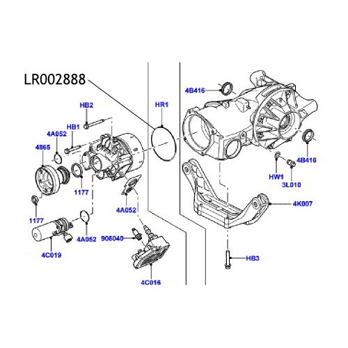 Oring haldex Land Rover Freelander 2 LR002888