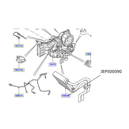 Calorifer Land Rover Discovery 3 si 4 JEP500090