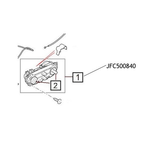 Consola control calorifer Land Rover Defende JFC500840