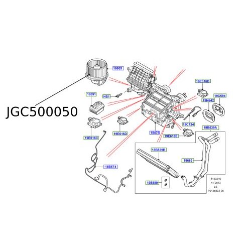 Motor aeroterma Discovery 3 si 4 Range Rover Sport JGC500050