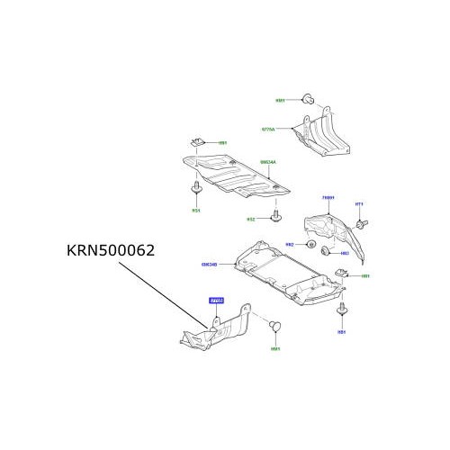 Scut fata lateral stanga LR Discovery 3 si 4 RR Sport KRN500062