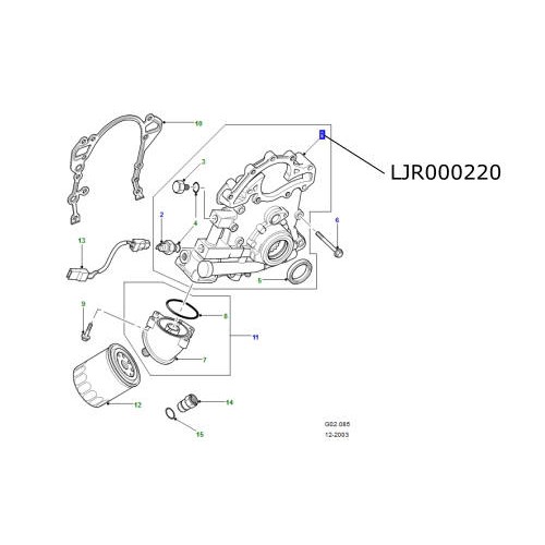 Pompa ulei capac distributie Land Rover Discovery 2 V8 LJR000220