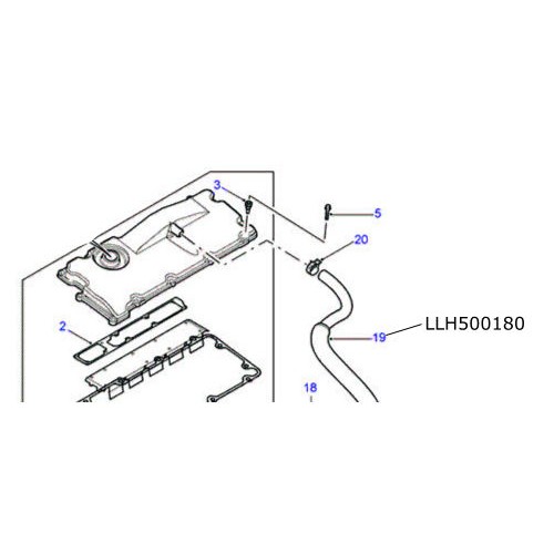 Furtun epurator TD5 Defender Discovery LLH500180