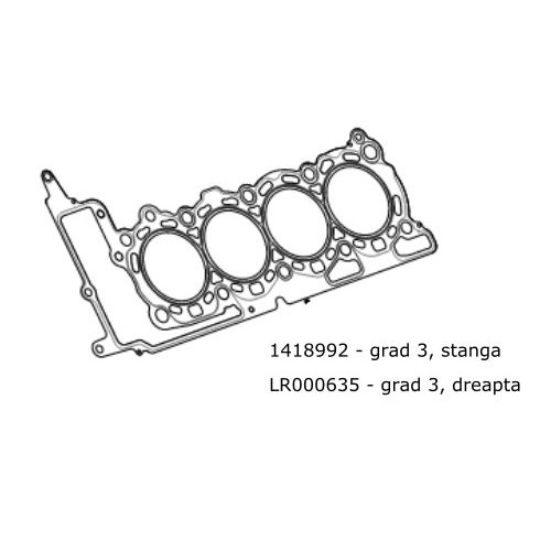 Garnitura chiulasa stanga 3600cc diesel Range Rover L322 si Sport 1418992