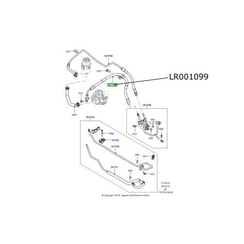 Furtun pompa servo directie LR Freelander 2 LR001099