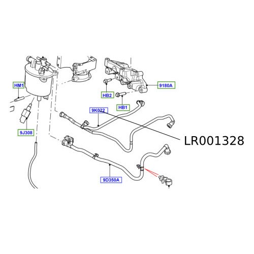 Conducta injectoare Freelander 2   2.2diesel  LR001328