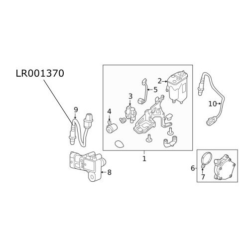 Sonda Lambda oxigen Range Rover L322 si Evoque Freelander 2 diesel LR001370