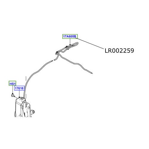 Furtun kit pompa stropitor Freelander 2 LR002259
