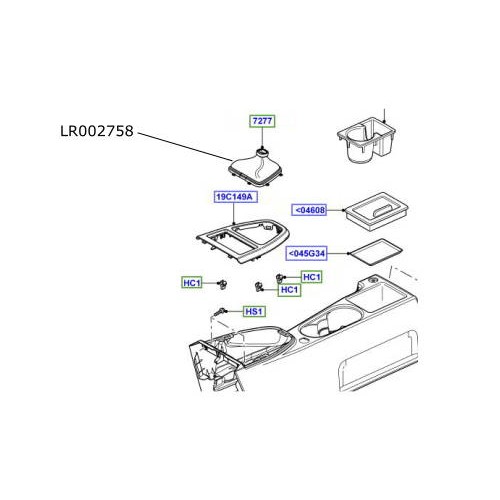 Burduf selector viteze LR Freelander 2 LR002758