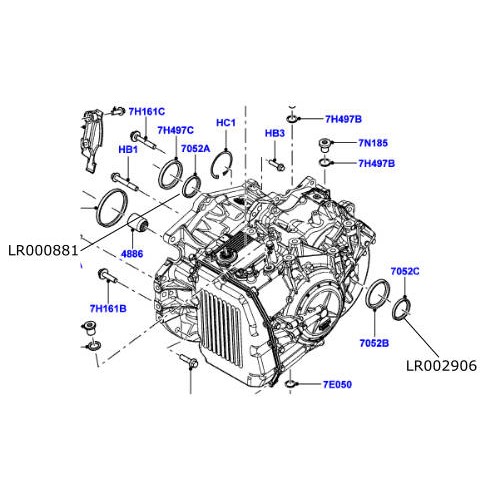 Simering exterior cutie automata LR Freelander 2 Range Rover Evoque LR002906