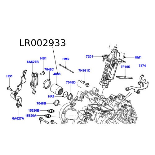 Bucsa distantier cutie viteze Freelander 2 LR002933