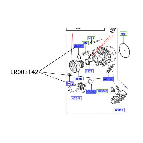 Garnituri Haldex set LR Freelander 2 LR003142