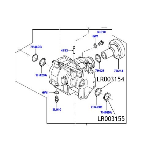 Simering diferential Freelander 2 LR003155