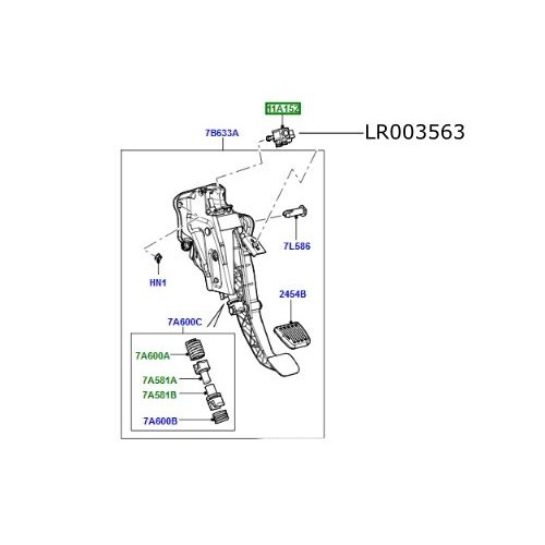 Switch pedala ambreiaj Discovery Sport Freelander 2 Range Rover Evoque LR003563
