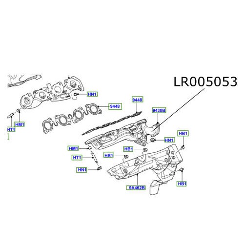 Galerie evacuare stanga Range Rover L322 3.6 diesel  LR005053