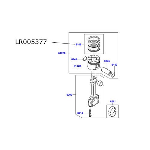Set segmenti pentru 1 piston LR Freelander 2 diesel 2200cc LR005377