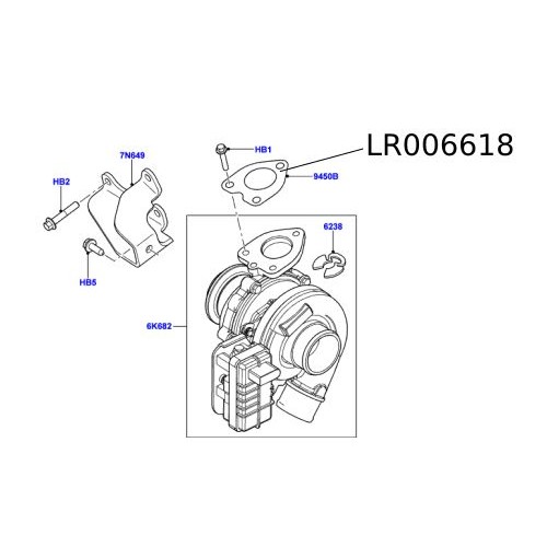 Garnitura turbina  LR006618 Freelander 2