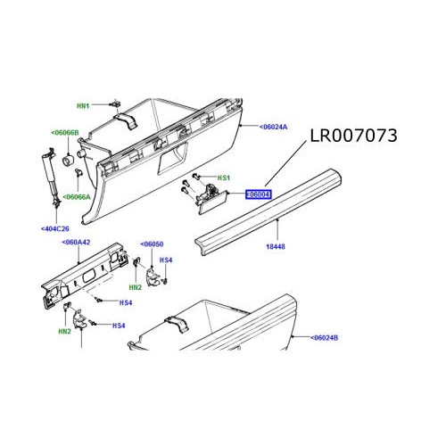 Maner deschidere torpedou Land Rover Freelander 2 LR007073
