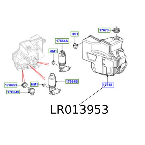 Vas stropitor parbriz Discovery 4 Range Rover Sport LR013953