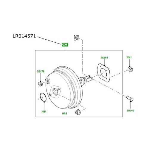 Tulumba servofrana LR Discovery 4 Range Rover L322 LR014571