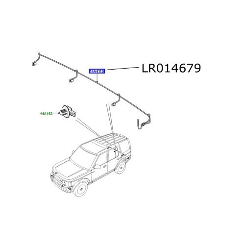 Instalatie electrica senzori parcare spate LR Discovery 3 Range Rover Sport LR014679