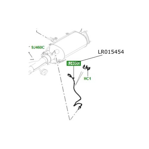 Senzor temperatura esapament LR Discovery 4 Range Rover Sport LR015454