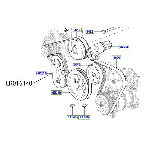 Rola intinzatoare transmisie Discovery Range Rover LR016140