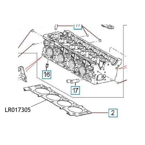 Garnitura chiulasa Freelander 2 LR017305 LR001220