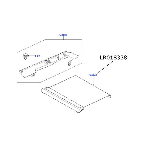 Rulou spatiu bagaje Land Rover Discovery 4 LR018338