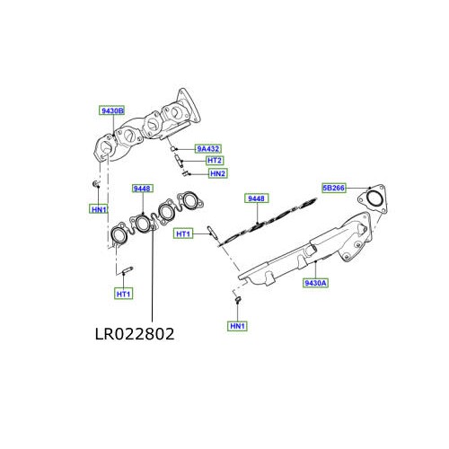 Garnitura evacuare motor 4400cc diesel Range Rover L322 si L405 LR022802