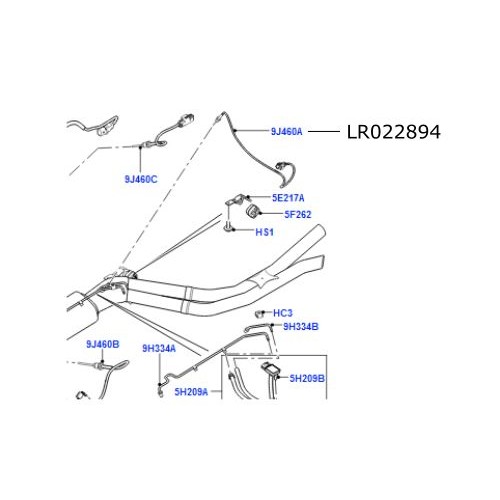 Senzor temperatura esapament Range Rover L322 L405 si Sport LR022894