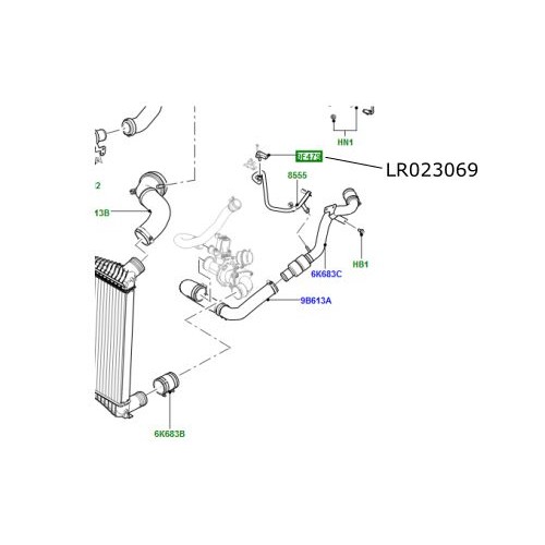 Senzor presiune compresor Aer Conditionat Range Rover 4400 V8 diesel LR023069