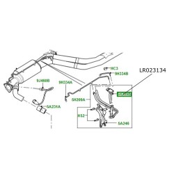 Senzor DPF Range Rover L322 motor 4400cc V8 diesel LR023134