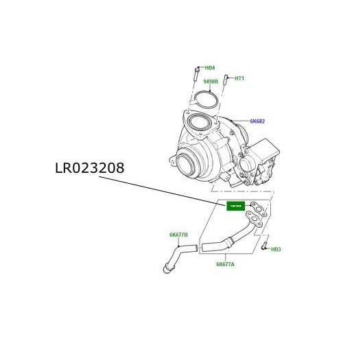 Garnitura turbina motor 2200cc diesel LR Freelander 2 RR Evoque Discovery Sport LR023208