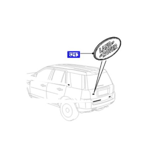 Emblema logo Land Rover hayon Freelander 2 LR023287