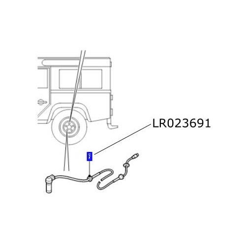 Senzor ABS spate LR Defender de la 2007 LR023691